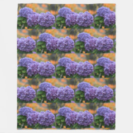 Impressionistiska Hydrangeas Fleecefilt