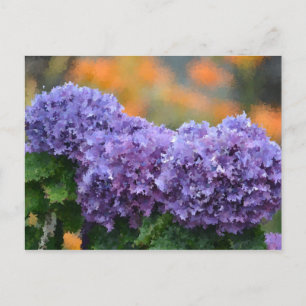 Impressionistiska Hydrangeas Vykort
