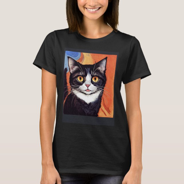 Impressionistiska katter för att skryta med kresio t shirt (Framsida)