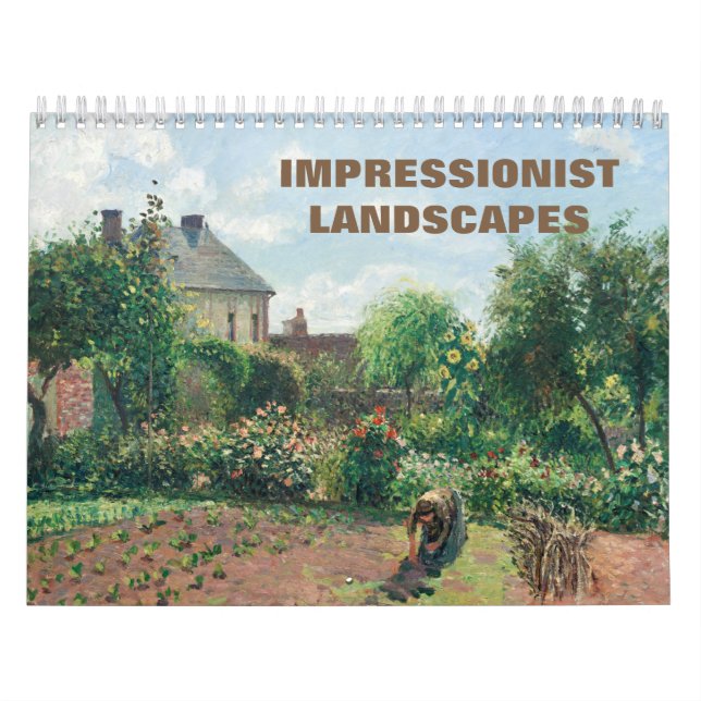 Impressionistiska landskap - mästerverk - målninga kalender (Omslag)
