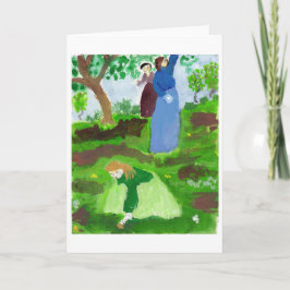 Impressionistiskt följesedelskort kort