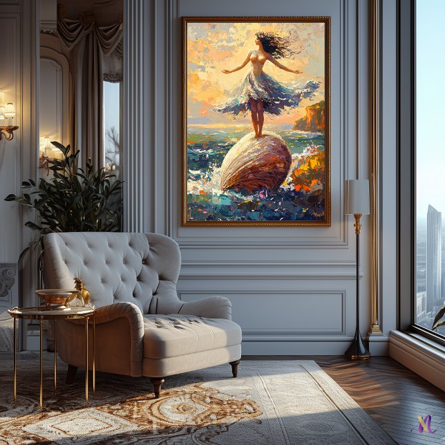 Impressionistiskt inspirerad Venus födelse Poster (Skapare uppladdad)