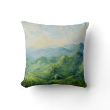 Impressionistiskt liggande: Lush ForestMountain