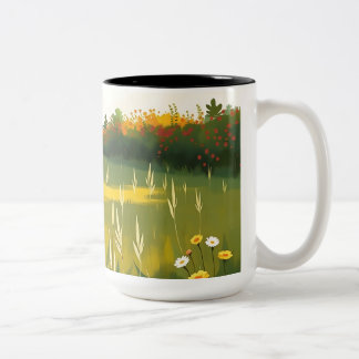 Impressionistiskt Quiet Meadow Två-Tonad Mugg
