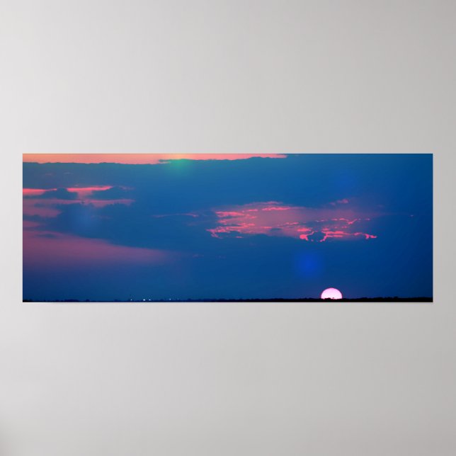 Impressionistiskt solnedgång från havet affisch (Framsidan)