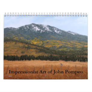 Impressionistkonst av den John Pompeo kalendern Kalender
