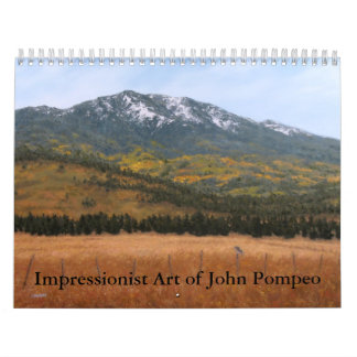 Impressionistkonst av den John Pompeo kalendern Kalender