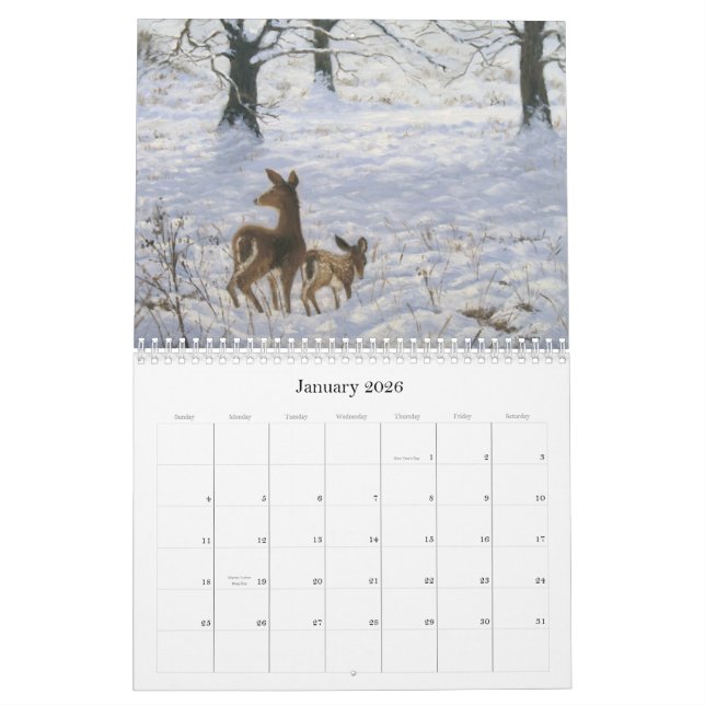 Impressionistkonst av den John Pompeo kalendern Kalender (Jan 2026)