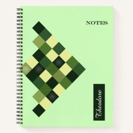 Impressive Green block - Back to School Notebook