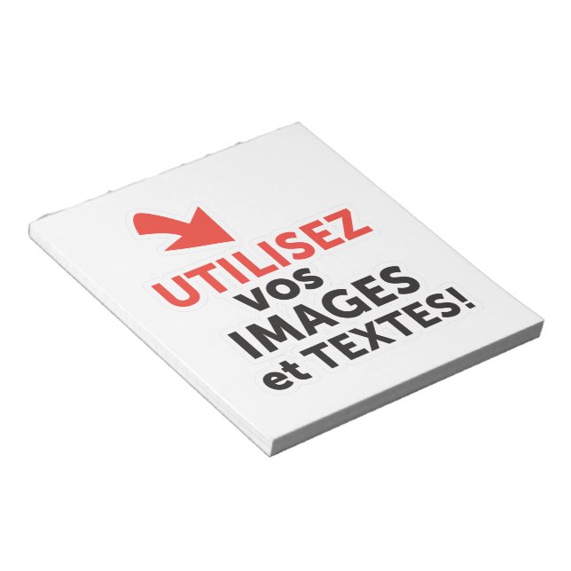 Imprimer vos design en ligne DIY en Français Anteckningsblock (Vinklad)