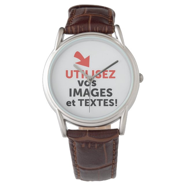 Imprimer vos design en ligne DIY en Français Armbandsur (Framsida)