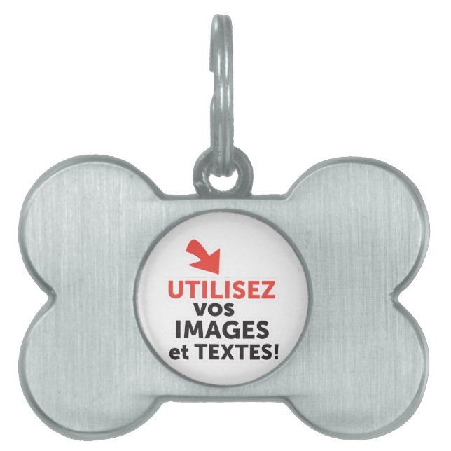Imprimer vos design en ligne DIY Français ID-bricka Husdjur (Framsidan)