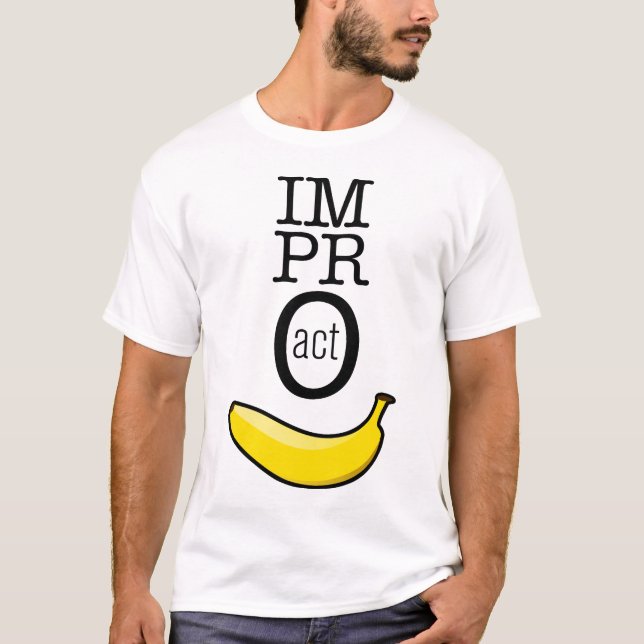 Impro AGERAR - bananen T-shirt (Framsida)