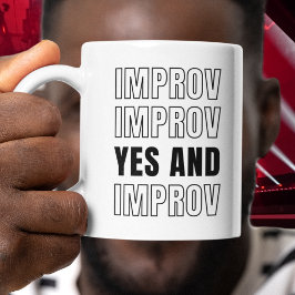 IMPROV YES OCH Anpassade Imreservation Comedy Mugg