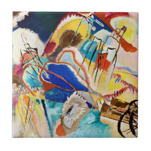 Improvisation 30 (Kanoner) av Wassily Kandinsky Kakelplatta