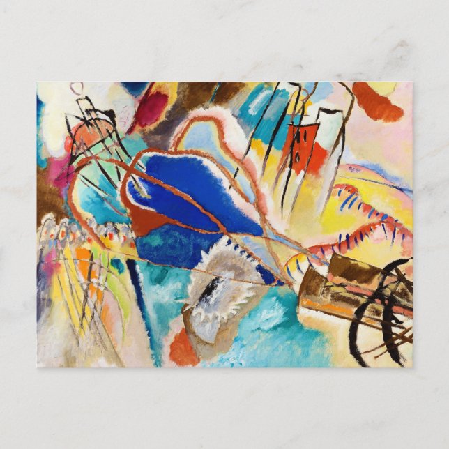 Improvisation 30 (Kanoner) av Wassily Kandinsky Vykort (Framsida)