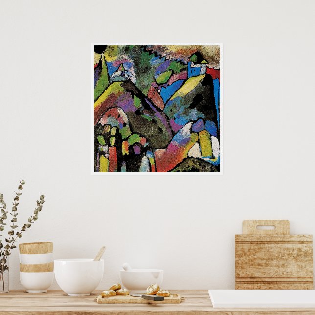 Improvisation 9, abstract art by Wassily Kandinsky Poster (Kök)