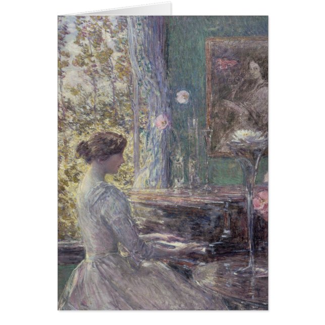 Improvisation av Frederick Childe Hassam Hälsningskort (Framsidan)