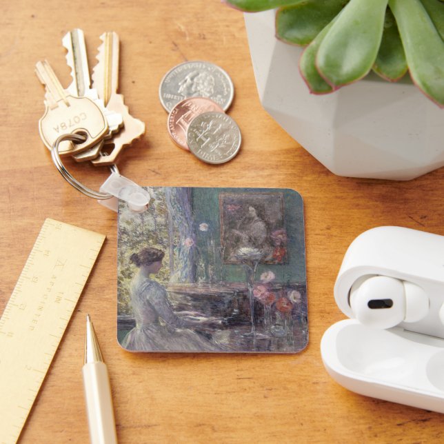 Improvisation av Frederick Childe Hassam Nyckelring (Skrivbord)