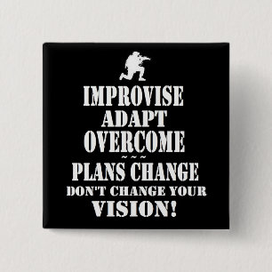 Improvisera betaget anpassar knapp