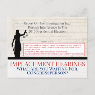Impump Trump Congress Mueller Report Justice Vykort