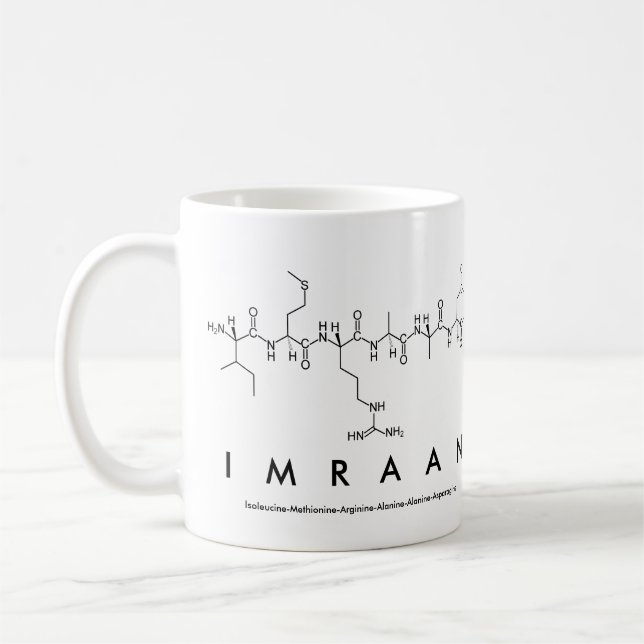 Imraan peptide namn mugg (Vänster)