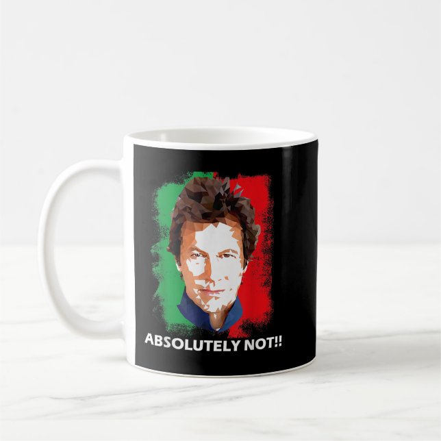 Imran Khan Absolut inte PTI Pakistans premiärminis Kaffemugg (Vänster)