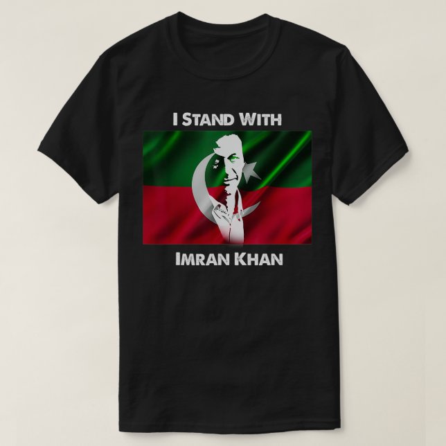 Imran Khan Absolut inte PTI Pakistans premiärminis T Shirt (Design framsida)