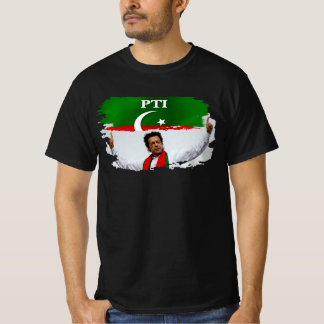 Imran Khan - Pakistan PTI Party Flagga T Shirt