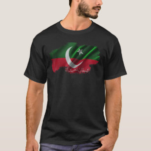 Imran Khan PTI Flagga shirt Premiärminister Pakist T