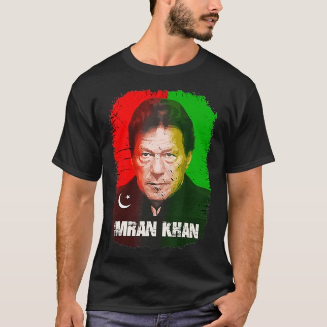 Imran Khan PTI Party Pakistan Support 40:e T Shirt (Framsida)