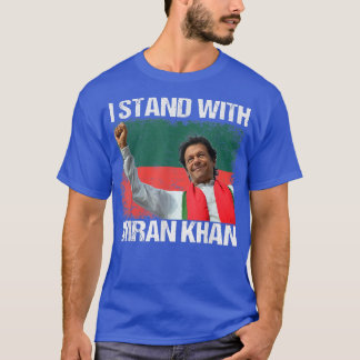 Imran Khan PTI Party Pakistan Support Freedom Flag T Shirt