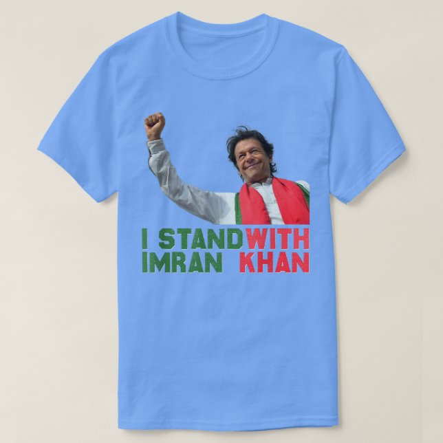 Imran Khan PTI Party Pakistan Support Freedom T Shirt (Design framsida)