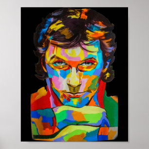 Imran Khan Rtrait Tröja Pti Pakistans Nya Pm Poster