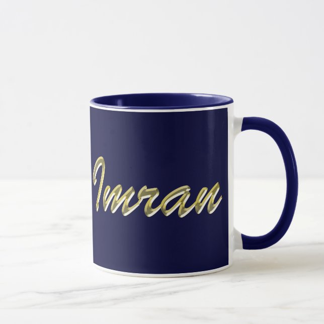 IMRAN Namn-Branded Gift Drinking Mugg (Höger)