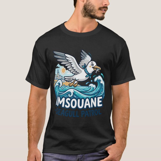 Imsouane Marocko, Surf, Te & Atlantisk Kustvib T Shirt (Framsida)