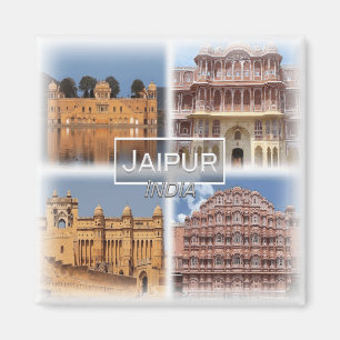 IN0032 Asien, Indien, Jaipur, kylskåp Magnet