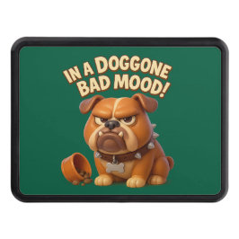 In a doggone bad mood – grumpy bulldog for truck dragkroksskydd