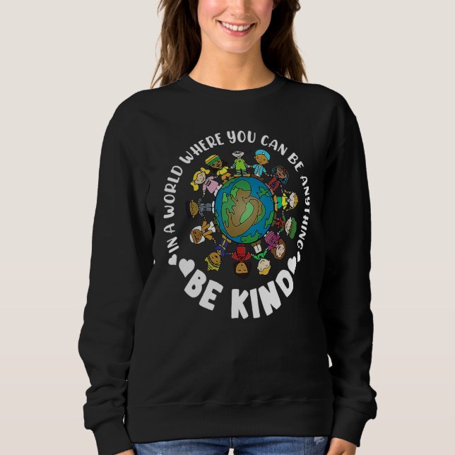 In A World Anything Be Kind Unity Day Orange Anti  T Shirt (Framsida)