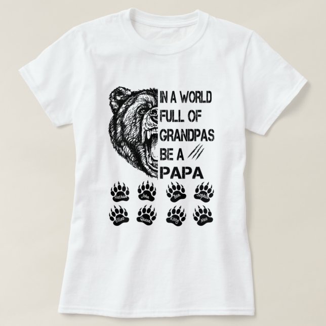 In a world full of granpas shirt t (Design framsida)