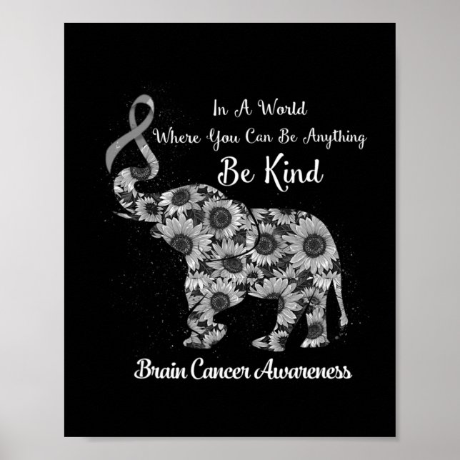 In A World Where You Can Be Anything Be Kind Brain Poster (Framsidan)
