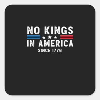 In America Presidents Are Not Kings Minimal Clean Fyrkantigt Klistermärke