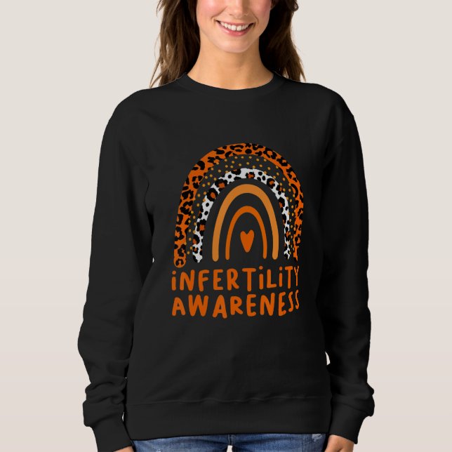In April We Wear Orange Infertility Awareness Week T Shirt (Framsida)