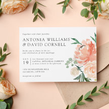 In-bloom | Chic Botanisk Rosa Blommigt bröllop