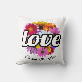 In Bloom - Kärlek med Round Blommigt Bouquet Kudde