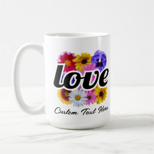 In Bloom - Kärlek med Square Blommigt Bouquet Kaffemugg