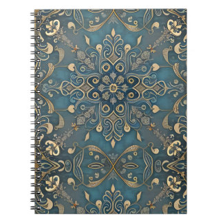 in blue anteckningsbok