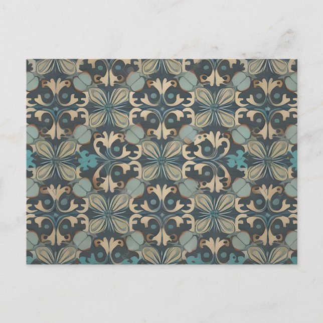 in blue vykort (Framsida)