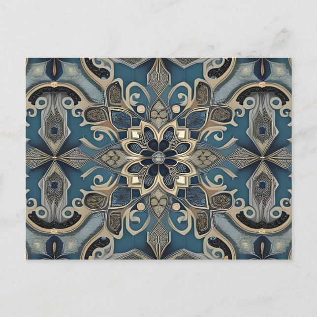 In blue  vykort (Framsida)