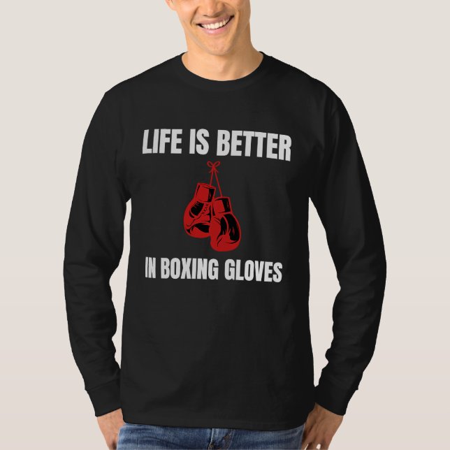 In Boxing Gloves Kickboxing T Shirt (Framsida)